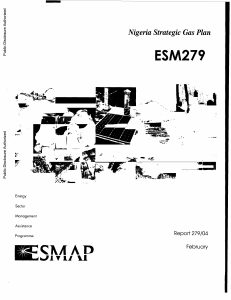 Nigeria Gas Master Plan