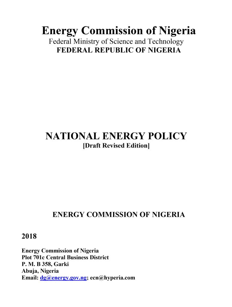 national energy policy