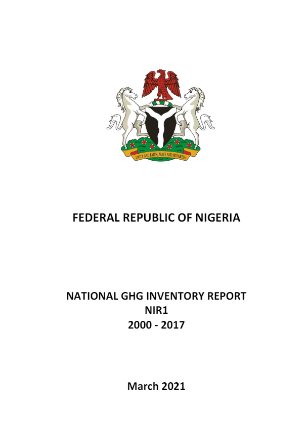 Nigeria First National GHG Inventory Report